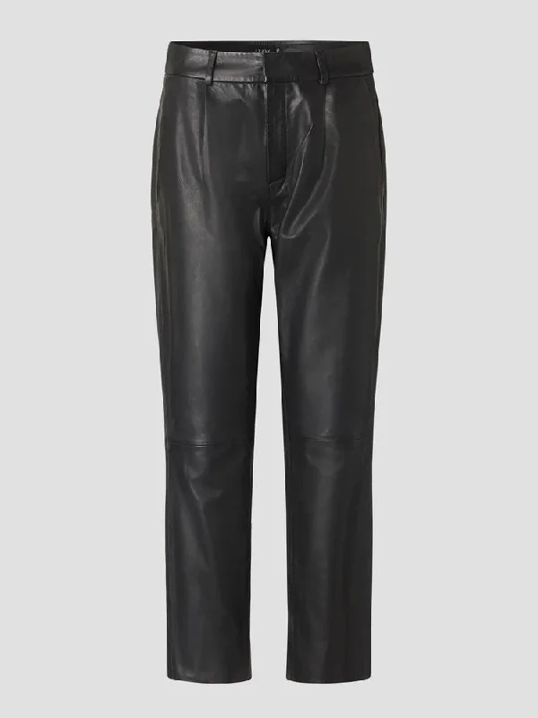 Exclusive Offers Ivy Copenhagen Ali Kylie Leather Trousers Black