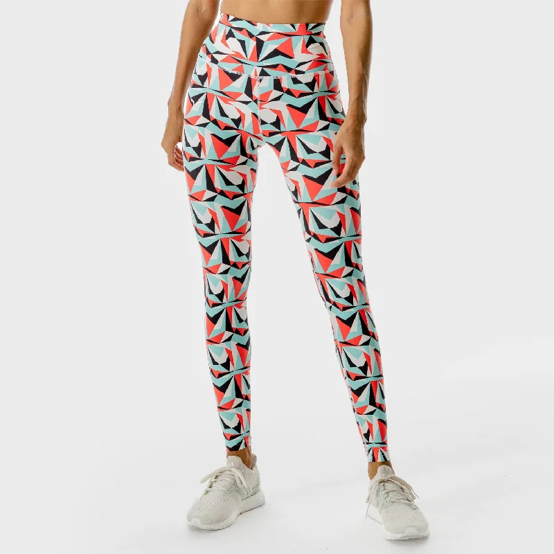 Special Offer LAB360° Printed Leggings - Pastel Turquoise Print