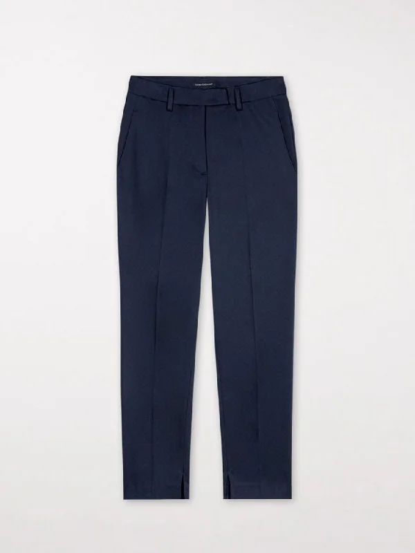 Markdown Madness Luisa Cerano Gabardine Tapered Trousers Dark Navy