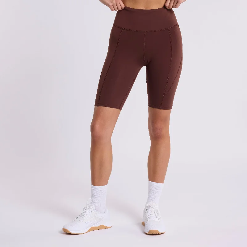 Discount Extravaganza Lux High Rise Bike Short Unearthed Brown