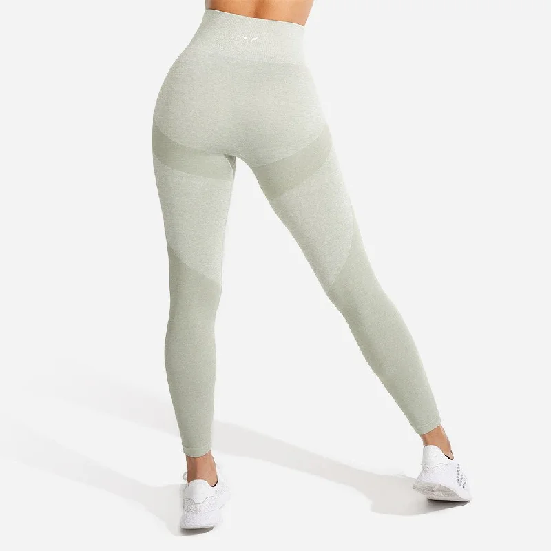 Deep Discounts Marl Seamless Leggings - Ice