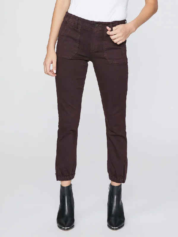 Lowest Prices Paige Mayslie Jogger in Vintage Black Cherry