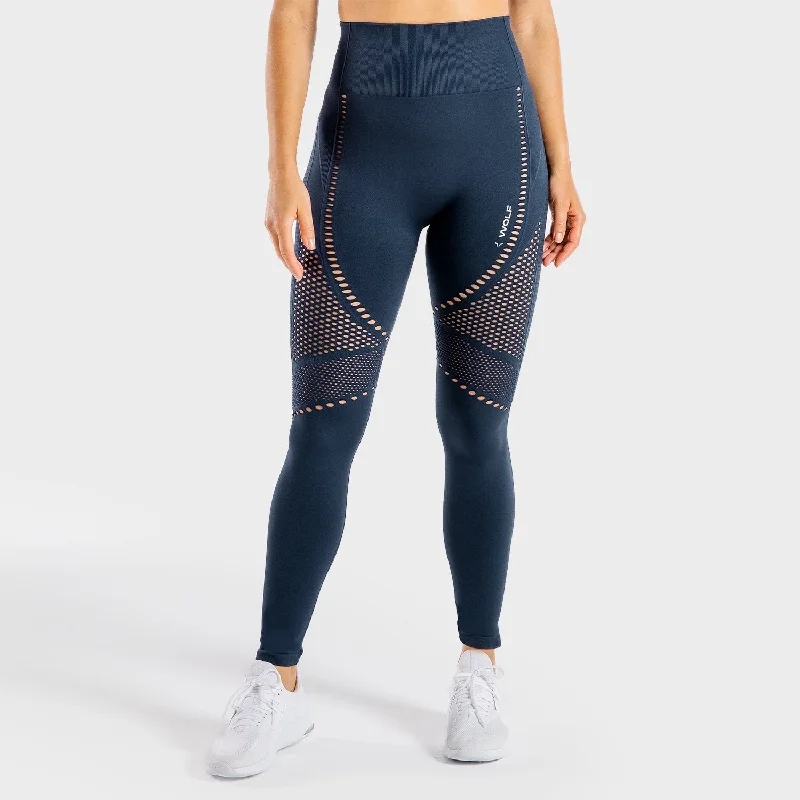 Major Savings Meta Seamless Leggings - Navy