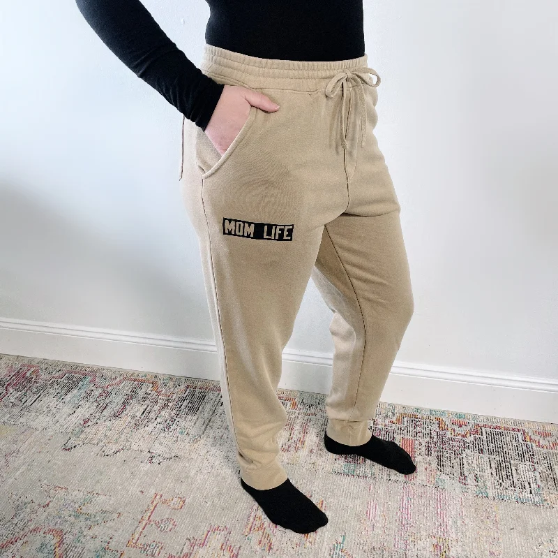 Don't Miss Mom Life Joggers • Natural