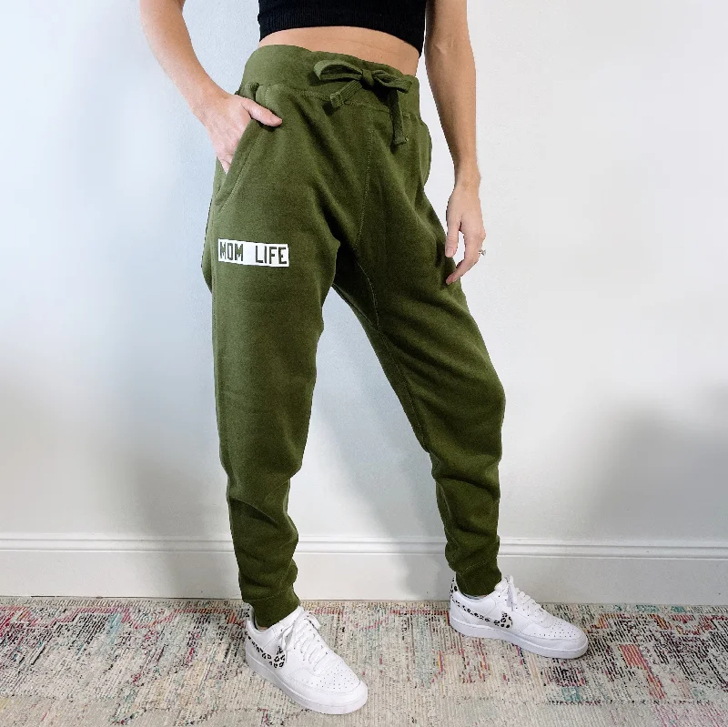 YEAR-End Clearance Mom Life • Olive Joggers