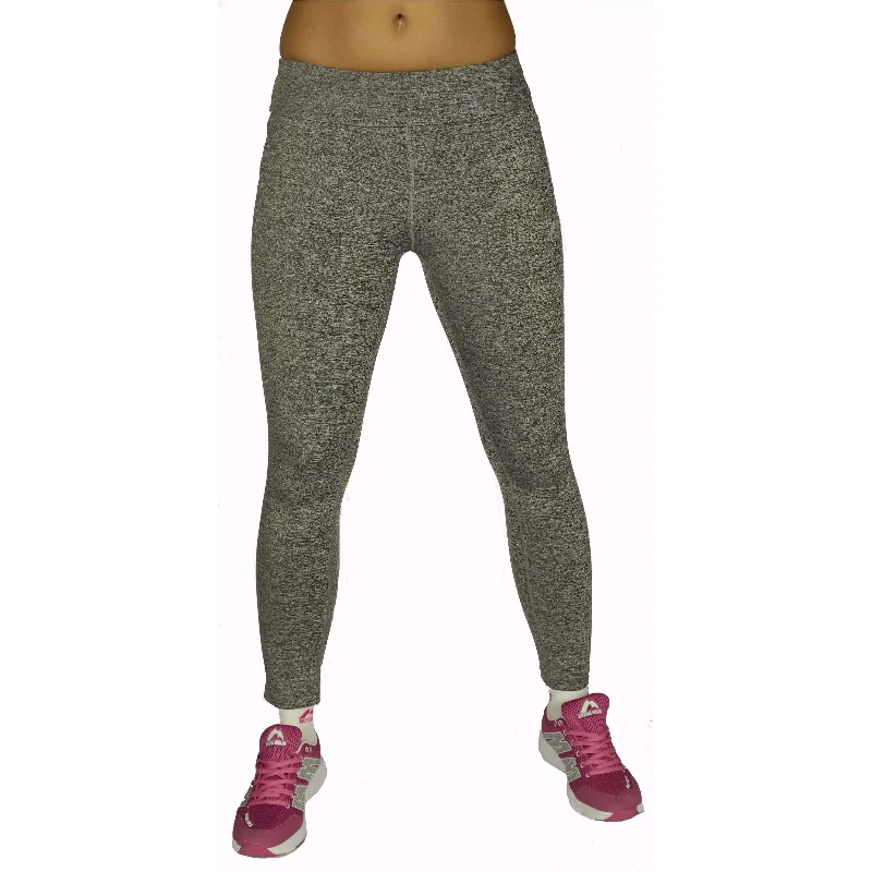Referral Discount More Mile Heather Womens Running Pants - Grey