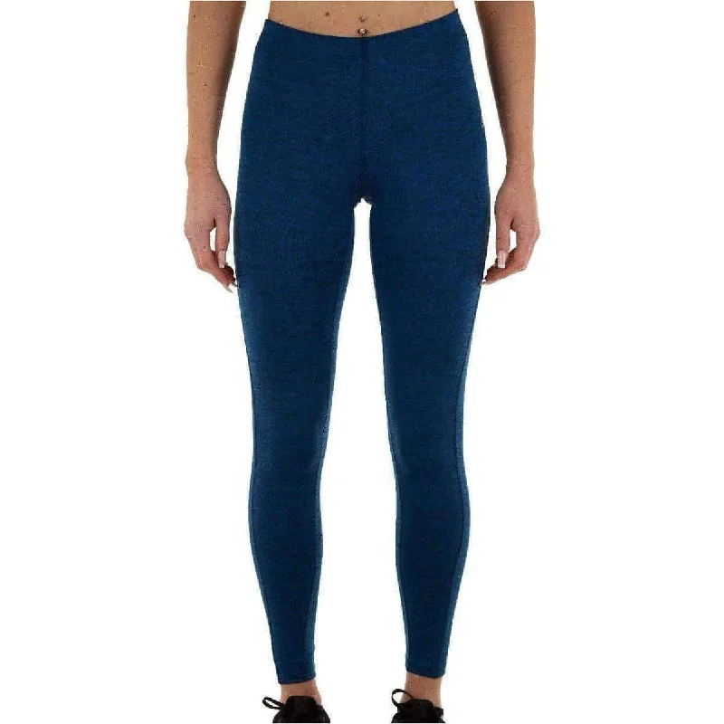 Price Drop More Mile Train To Run Womens Long Running Tights - Blue