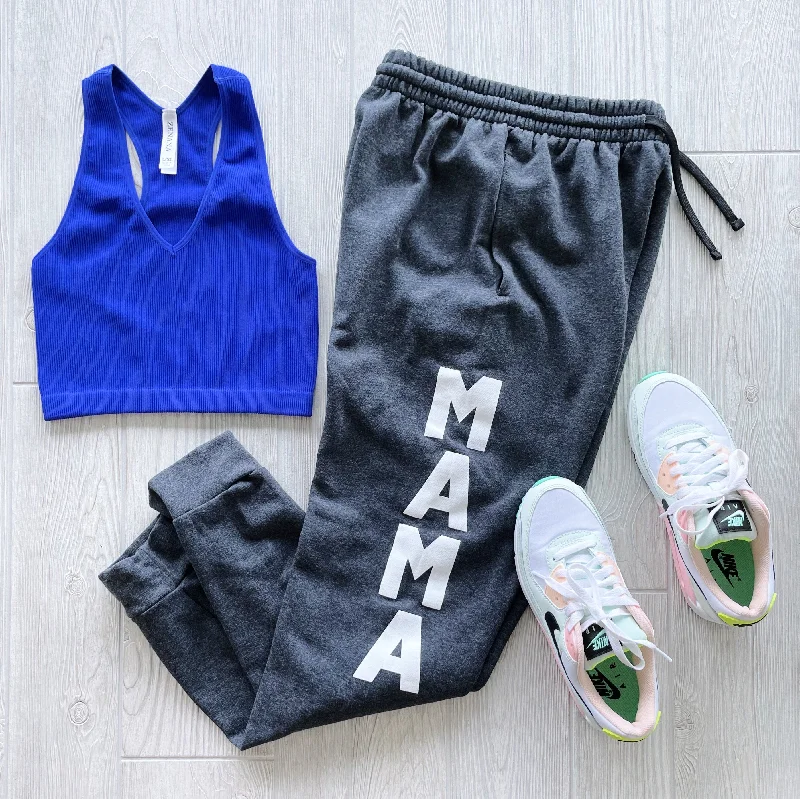 TIME-Limited Offer New Mama Joggers • Black Heather
