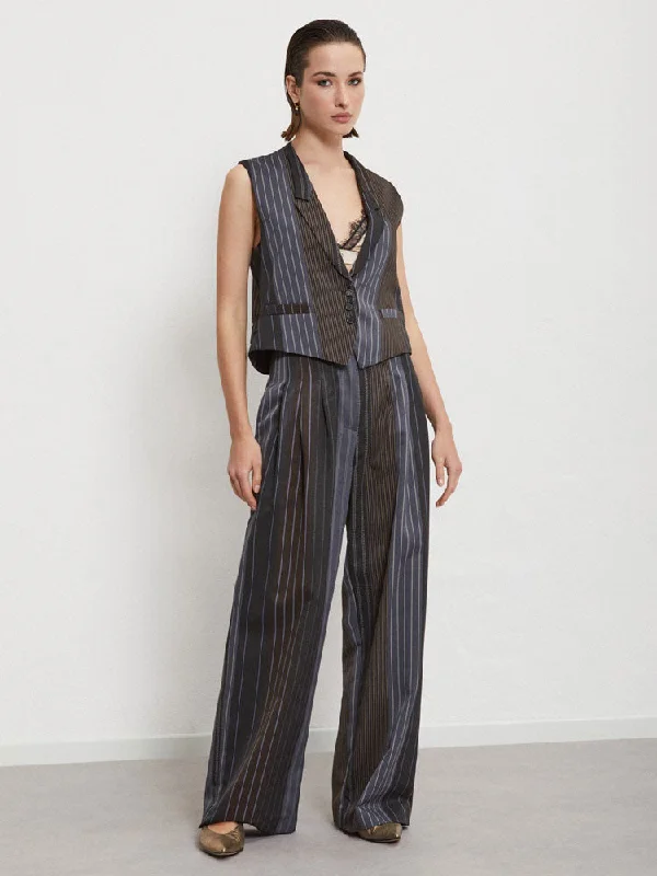 Discount Deals Ottod'Ame Palazzo Trousers Pinstripes