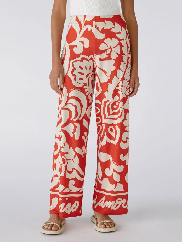 Today’s Special Oui Marlene Trousers Red & White