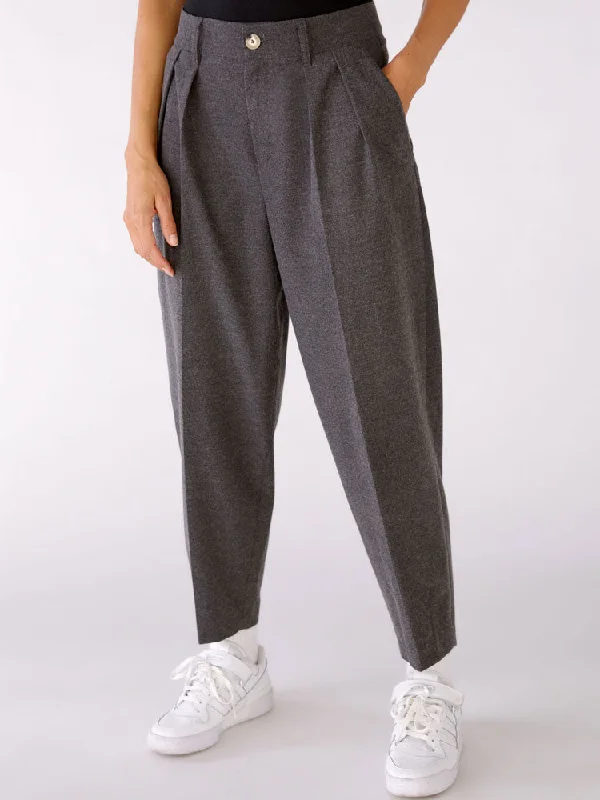 Act Now Oui Slim Leg Pants Dark Grey