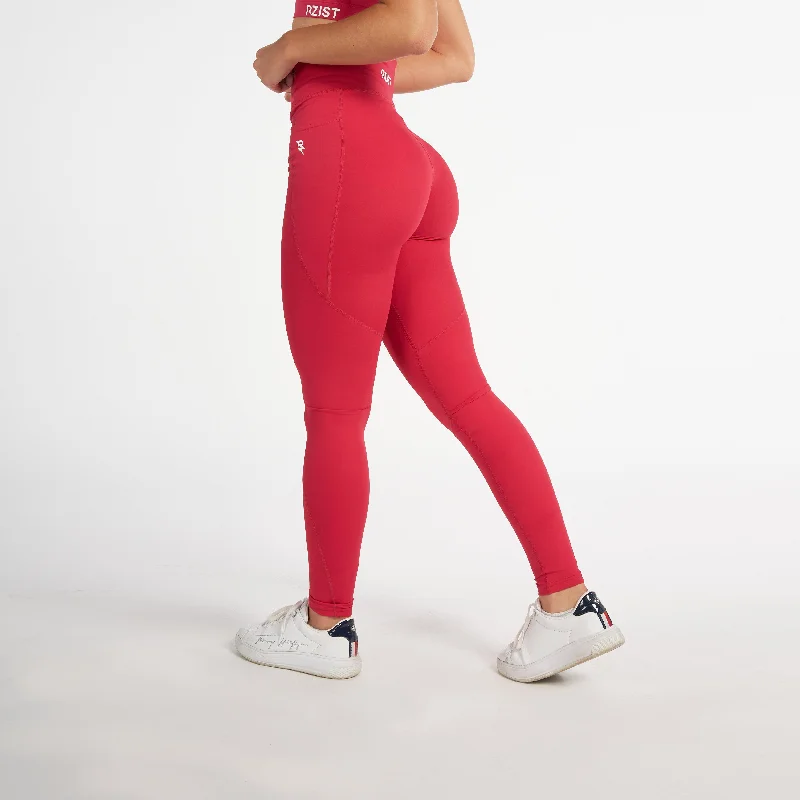 Price Cut Leggings - Fuchsia