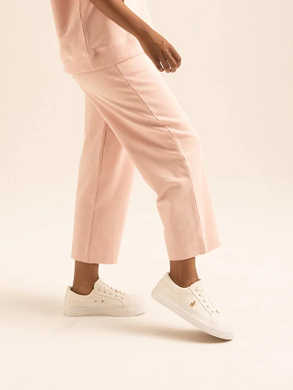 Special Offer Polo Womens Cropped Tracksuit Pants- Blush