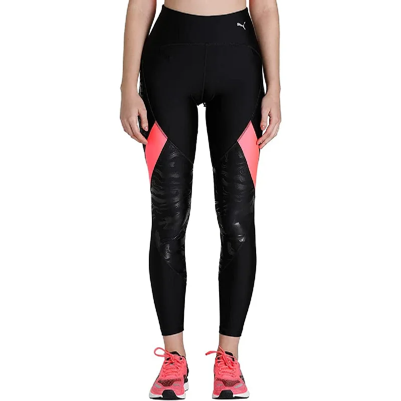 Value Deals Puma Ultraform High Waist Printed Womens Long Running Tights - Black