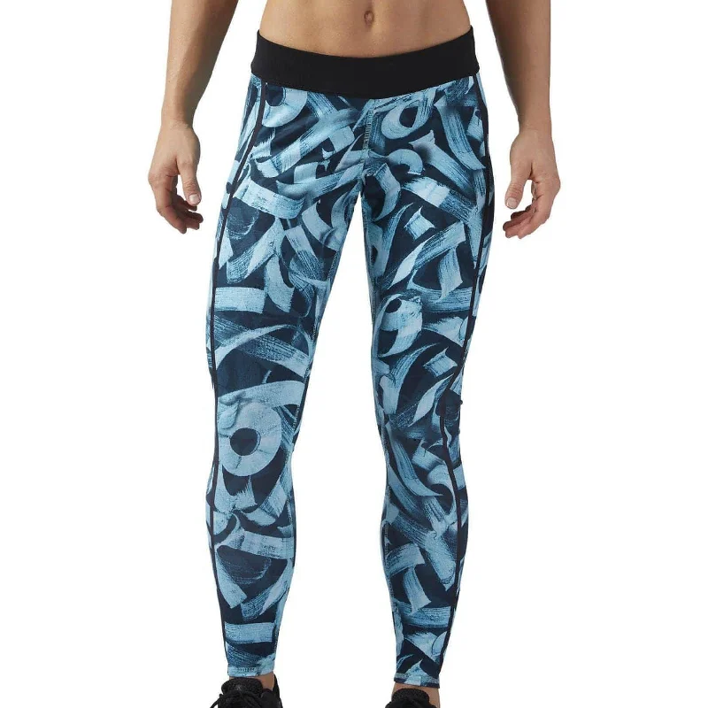 Great Bargains Reebok Crossfit RC Womens Long Training Tights - Blue