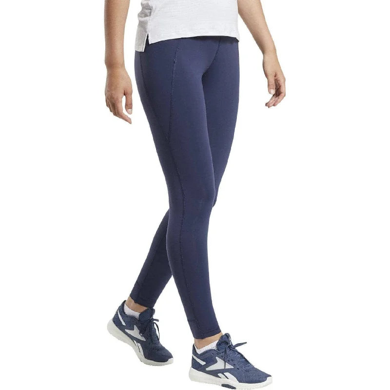 Price Blitz Reebok Lux 2.0 High Rise Womens Long Training Tights - Blue