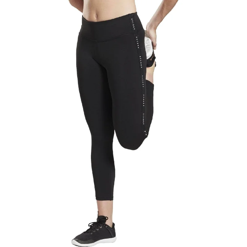 Act Fast Reebok Studio Lux 2.0 High Rise Womens 7/8 Training Tights - Black