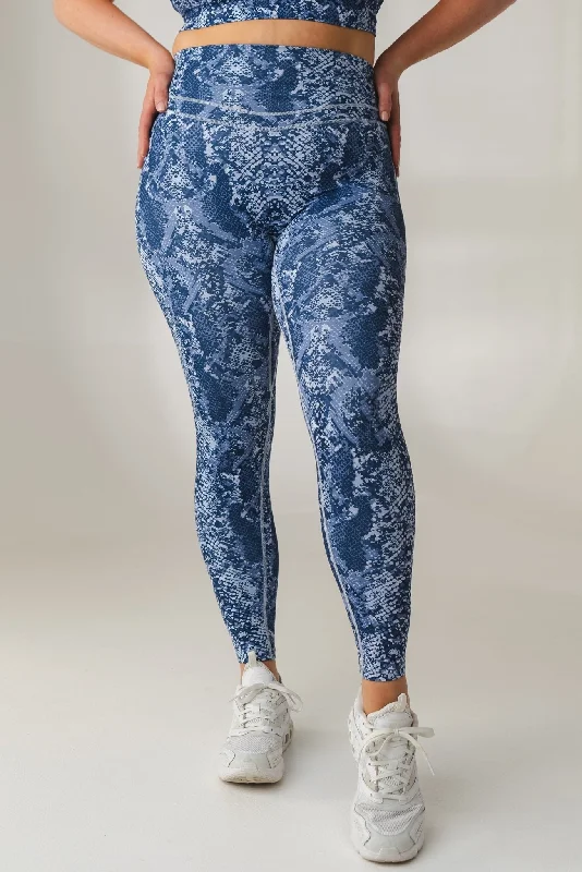 Factory Direct Sale Vitality Revive Pant - Sapphire Serpent