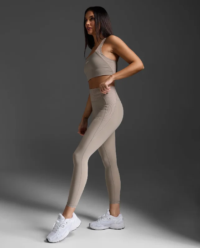 Reduced Prices Ribbed Hi-rise Compression Tights