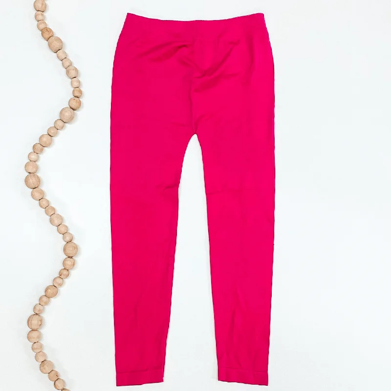 Major Savings Seamless Leggings Regular Size in Hot Pink