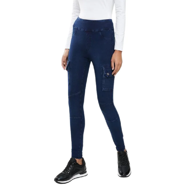 Deep Discounts Sissy Boy Snapback High Rise Knit Cargo Blue