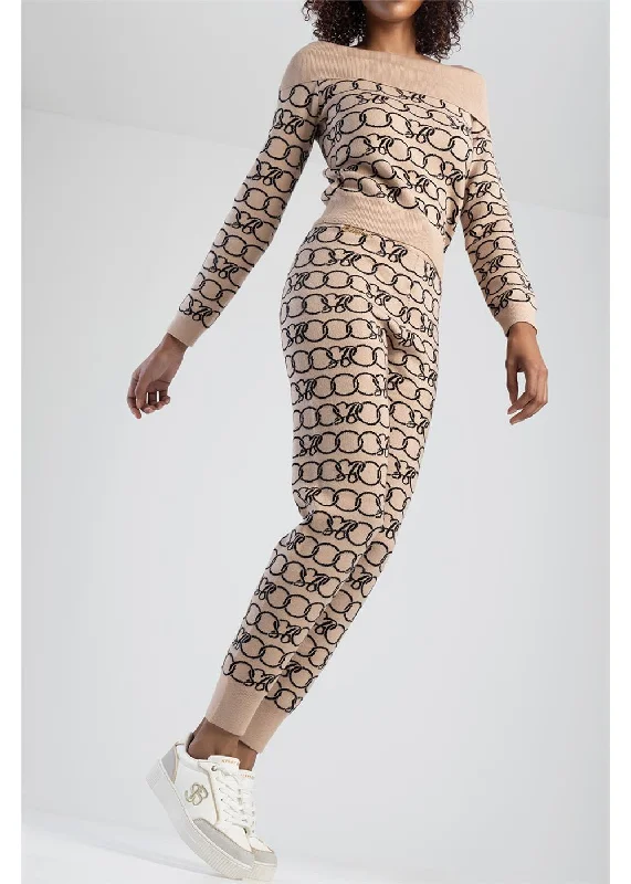 Limited Availability Sissyboy Ps30411 Knitted Long Pants With Chain  Stone