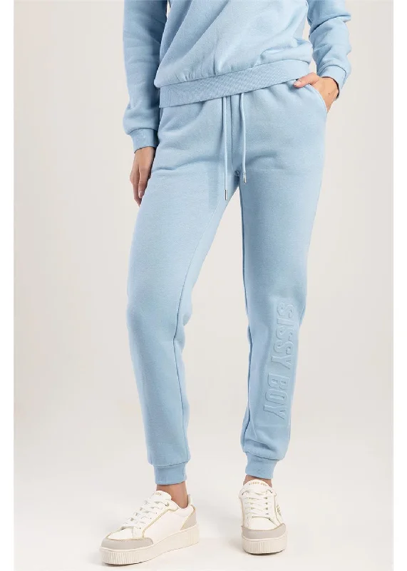 Amazing Deals Sissyboy Ps30546 Embossed Logo Sweat Pants Blue
