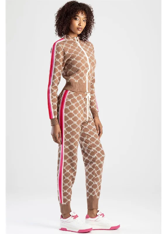 Bonus Savings Sissyboy Ps30617 Athleisure Knitted Jacquard Track Pants