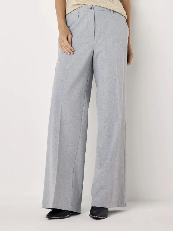 Great Bargains Summum Wide Leg Trousers Fog