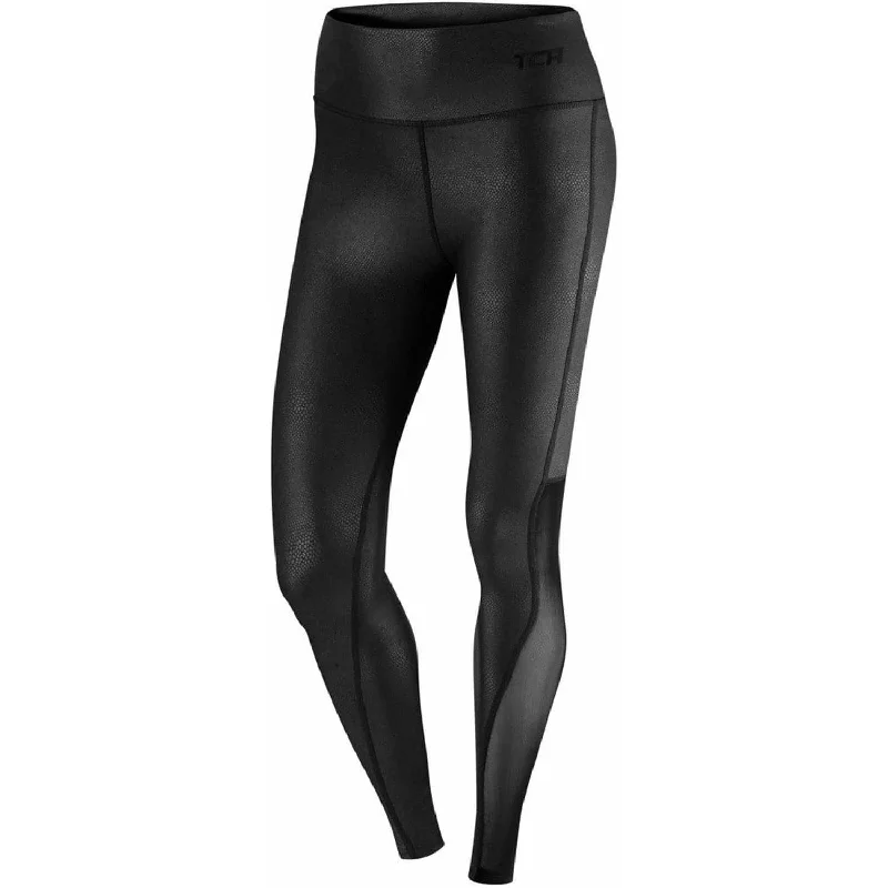 Weekend Deal TCA Pro Performance MeshLuxe Womens Long Running Tights - Black