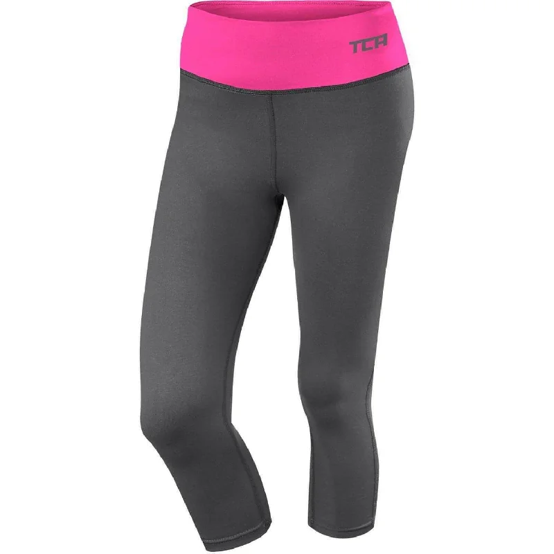 Early Access TCA Pro Performance Supreme Womens 3/4 Capri Running Tights - Grey