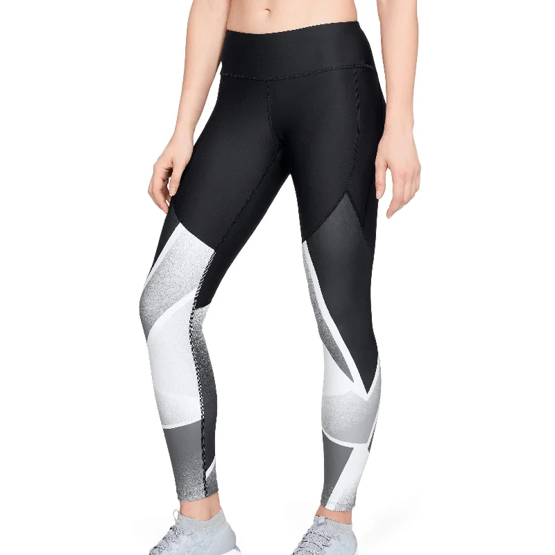Daily Deals Under Armour Balance Q1 Graphic Womens Long Training Tights - Black