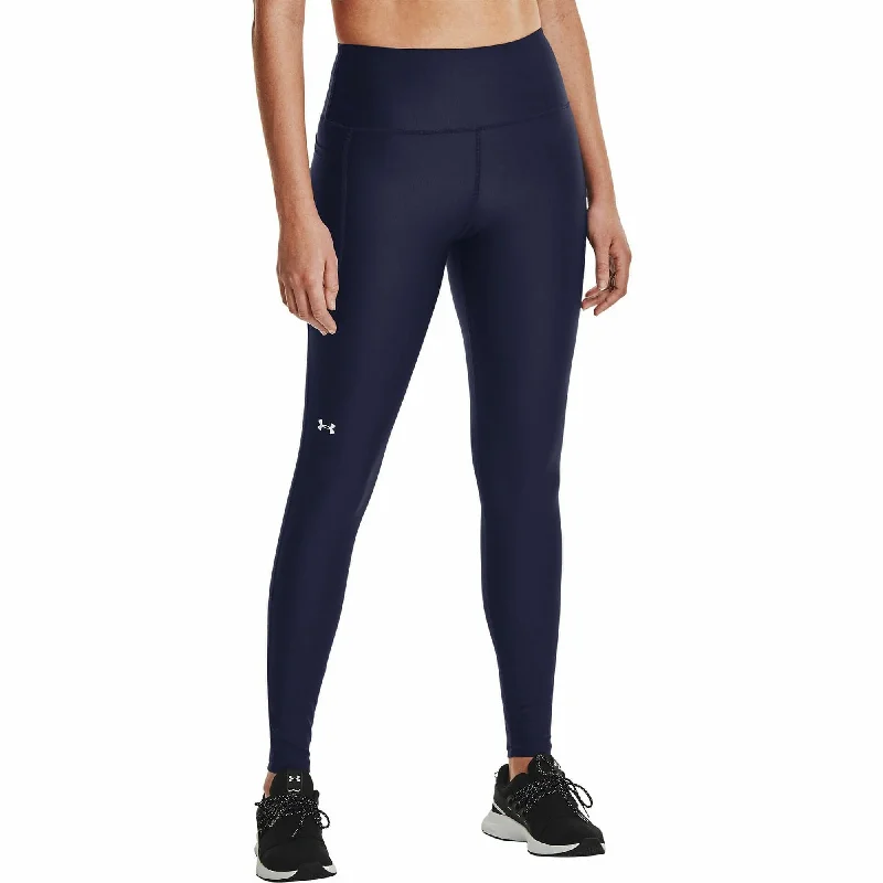 Blowout Deals Under Armour HeatGear High Rise Womens Long Running Tights - Navy