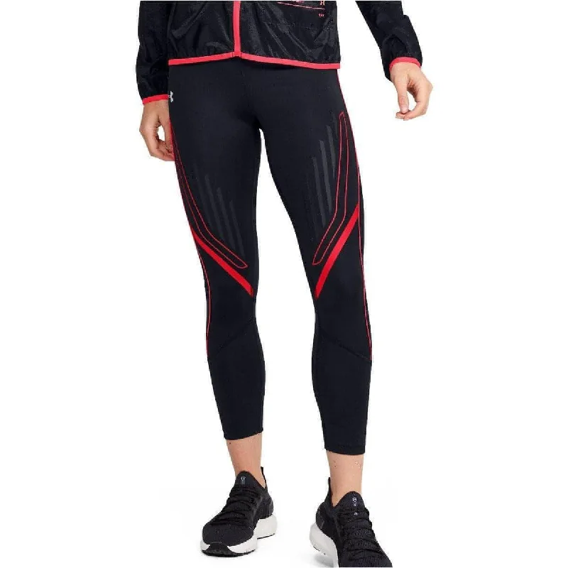 Loyalty Reward Under Armour Qualifier Speedpocket Womens 7/8 Running Tights - Black