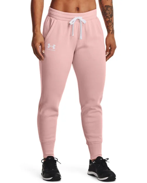 Early Access Under Armour Rival Fleece Joggers Light Pink