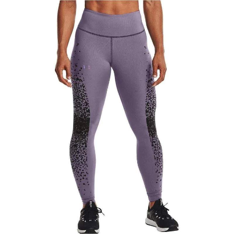 Weekend Flash Sale Under Armour Rush Womens Long Running Tights - Purple
