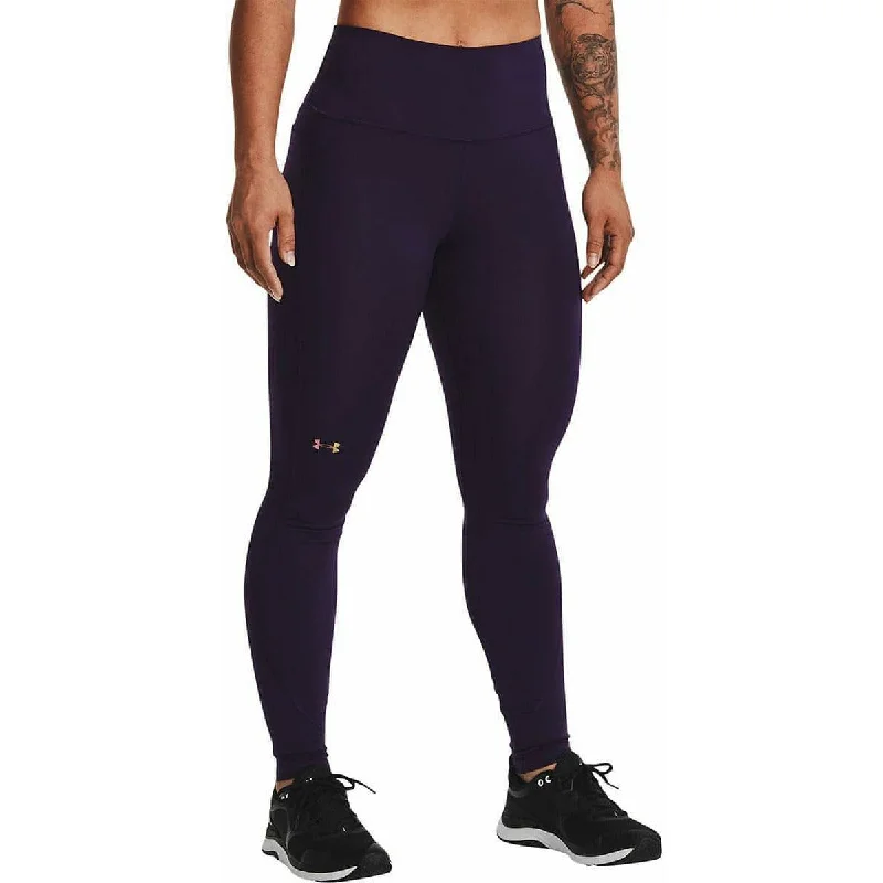 Price Cut Under Armour Rush Womens Long Running Tights - Purple