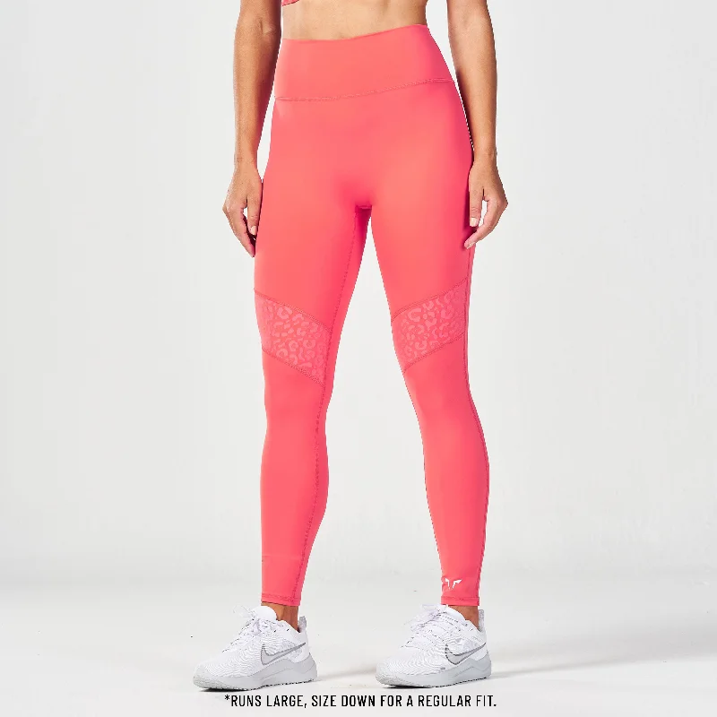 Act Now Untamed Panel Leggings 27" - Cayenne