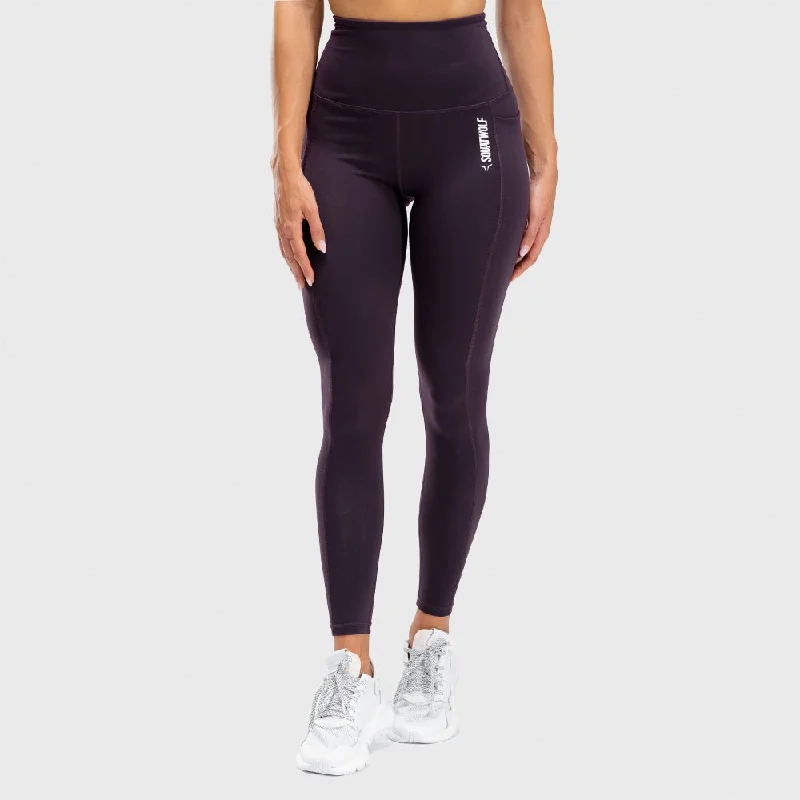Last Chance We Rise High-Waisted Leggings - Beetroot