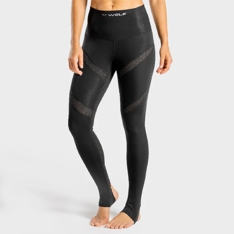 Can't Miss Wolf Leggings - Onyx