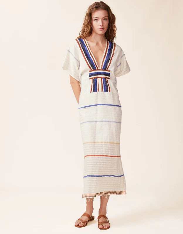 Now or Never lemlem gasira v neck caftan