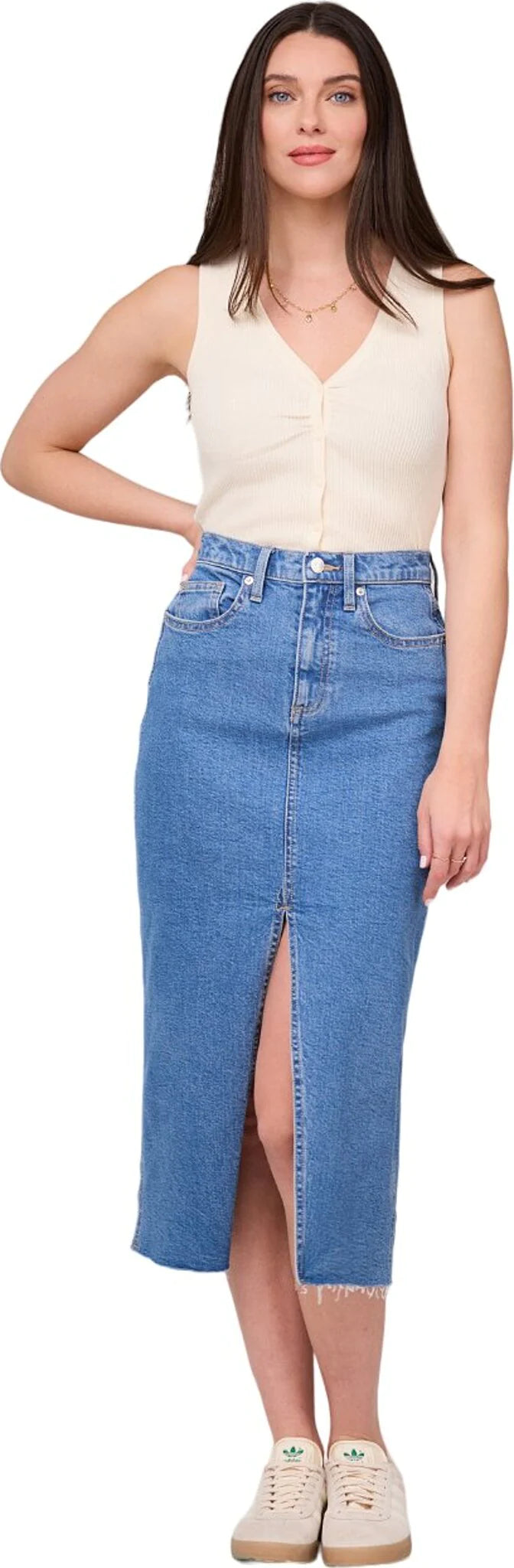 Markdowns Yoga Jeans High Waist Denim Skirt