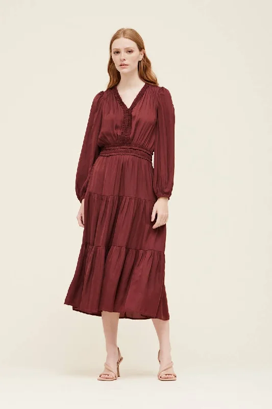 Price Fest Merlot Dreams Midi Dress