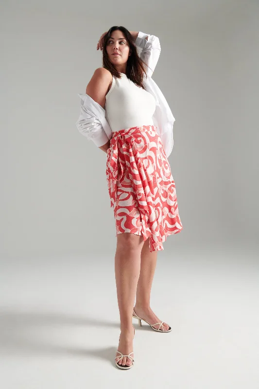 Today’s Deal Adrian Bias Wrap Skirt—Graphic Print