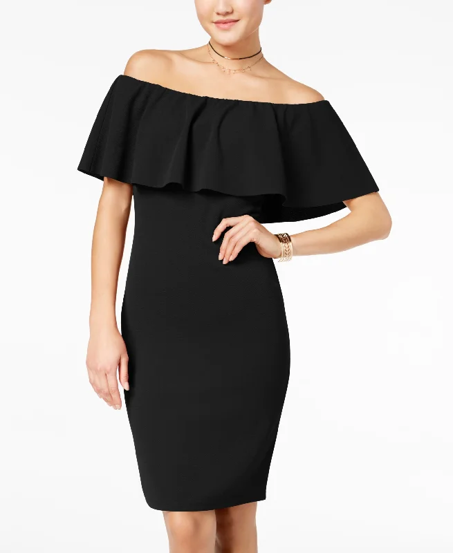 Huge Discounts Almost Famous Juniors Off The Shoulder Bodycon Dress
