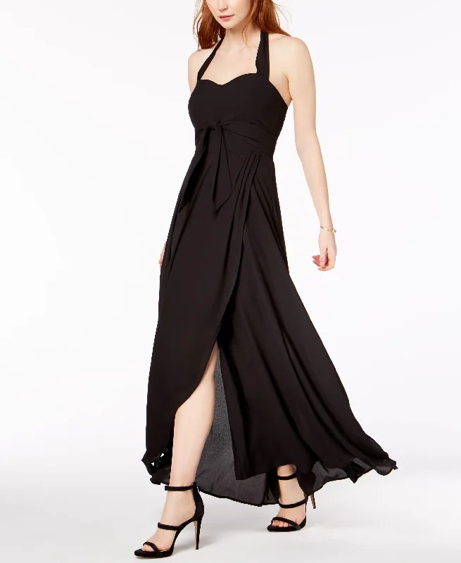 Now or Never Bar III Halter Maxi Dress