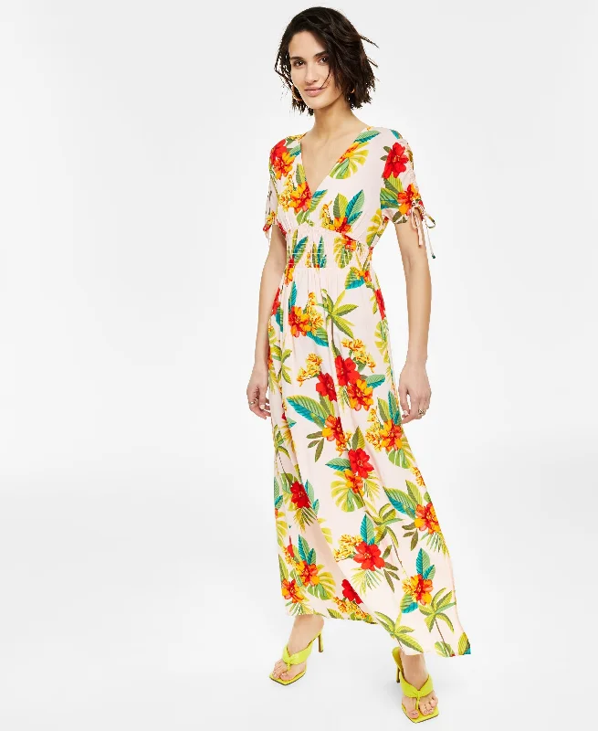 YEAR-End Clearance Bar III Womens Floral Maxi Dress
