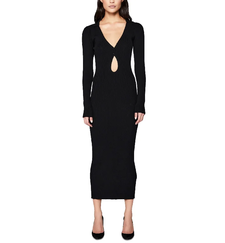 Super Sale Bardot Rosario Long Sleeve Cutout Dress in Black