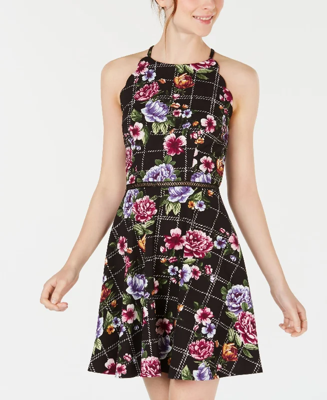 Exclusive Access Bcx Juniors Printed Scalloped Fit Flare Dress