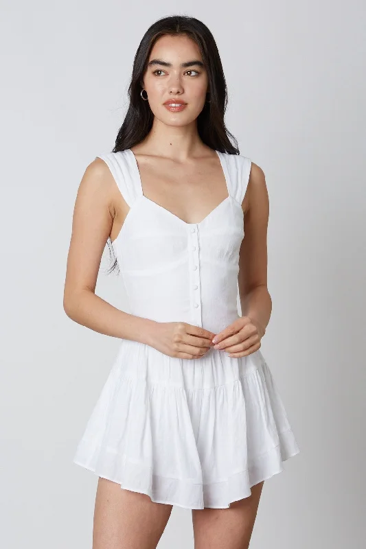 Lowest Price Button Front Swing Short Romper